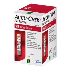 ACCU-CHEK PERFORMA TIRAS TESTE x 25