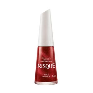 RISQUE ESMALTE LIQUIDO COMERCIAL METALICO MACA AMOR 8 ML x 1
