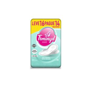 FEMINYD ABSORVENTE SUAVE COM ABAS LEVE 16 PAGUE 14 x 16