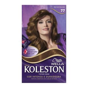 KOLESTON KIT TINTURA CREME MARROM DOURADO 77 125 G x 1