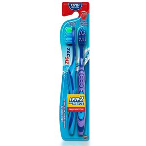ORAL NEXTER ESCOVA DENTAL ADULTO ZIG ZAG LEVE 2 POR MENOS x 2