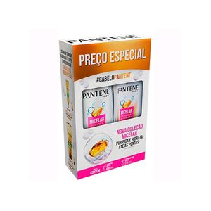 PANTENE SHAMPOO KIT MICELAR SHAMPOO 400ML + CONDICIONADOR 175ML PRECO ESPECIAL 575 ML x 1