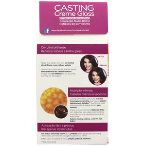 CASTING GLOSS KIT TINTURA CREME CASTANHO CLARO 500 125 G x 1