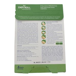 DEPI ROLL RESISTAN FOLHA PRONTA DEPILACAO CORPORAL ALGAS x 16