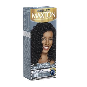 MAXTON KIT TINTURA CREME COR 1.110 PRETO INTENSO PROFUNDO x 1