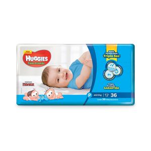 HUGGIES FRALDA DESCARTAVEL TRIPLA PROTECAO TAMANHO P x 36