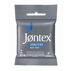 JONTEX SACHE PRESERVATIVO LUBRIFICADO SENSITIVE x 3