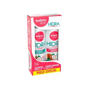 SALON LINE KIT HIDRA COCO SHAMPOO + CONDICIONADOR 300ML CADA 600 ML x 1