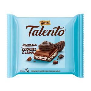 Chocolate Talento Recheado Cookies 90Gr