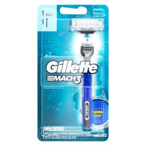 GILLETTE MACH 3 APARELHO DE BARBEAR ACQUA GRIP + 1 CARTUCHO x 1