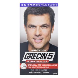 GRECIN 5 SHAMPOO TONALIZANTE CASTANHO MEDIO ESCURO 60 ML x 1