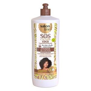 SALON LINE CREME ATIVADOR SOS CACHOS COCO TRATAMENTO PROFUNDO 1 L x 1