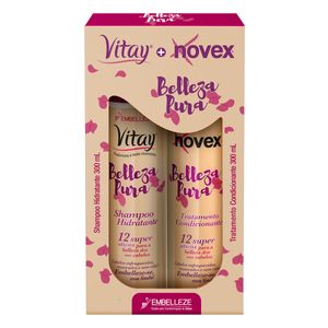 NOVEX VITAY KIT SHAMPOO + CONDICIONADOR BELLEZA PURA 300ML CADA 600 ML x 1