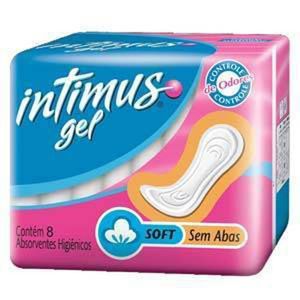 INTIMUS GEL ABSORVENTE TRIPLA PROTECAO SUAVE SEM ABAS x 8