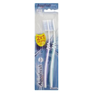 AQUAFRESH FLEX ESCOVA MACIA LEVE 2 PAGUE 1 x 2