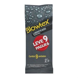 BLOWTEX SACHE PRESERVATIVO LUBRIFICADO TRADICIONAL LEVE 9 PAGUE 6 x 9