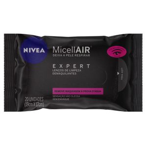 NIVEA MICELLAIR LENCO DE LIMPEZA DEMAQUILANTE EXPERT x 20