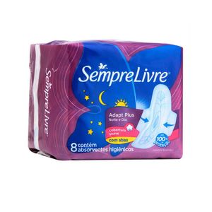 SEMPRE LIVRE ABSORVENTE NOTURNO COM ABAS x 8