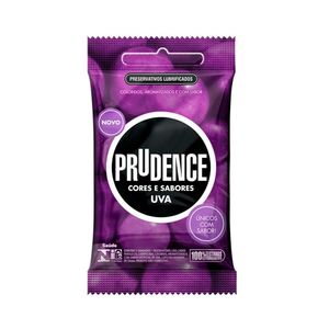 PRUDENCE COR E SAB SACHE PRESERVATIVO LUBRIFICADO UVA x 3