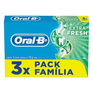ORAL-B CREME DENTAL EXTRA FRESH 70 G x 3
