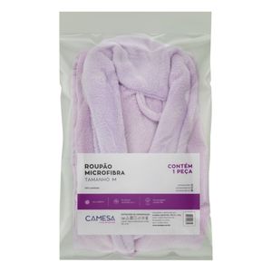 Roupão Antialérgico Lilás Camesa Tamanho M