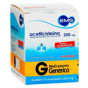 ACETILCISTEINA MG GRANULOS ENVELOPE 200MG 5 G x 16
