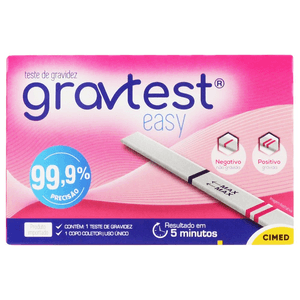 Teste de Gravidez Gravtest Easy Cimed  1 unidade
