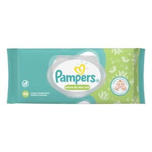 PAMPERS LENCOS UMEDECIDOS ALOE VERA x 48
