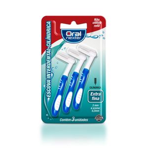 ORAL NEXTER ESCOVA INTERDENTAL CILINDRICA EXTRA FINA x 3