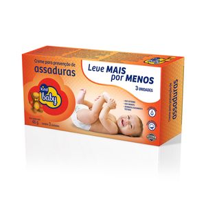 KIND BABY CREME PARA PREVENCAO DE ASSADURA 46 G x 3