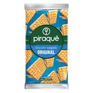 PIRAQUE BISCOITO SALGADO ORIGINAL 6 PACOTES 23G CADA 138 G x 1