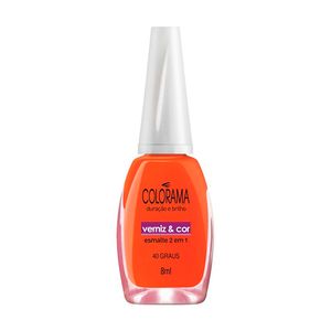 COLORAMA ESMALTE LIQUIDO RENOVACAO NU CREMOSO VERNIZECOR 40 GRAUS 8 ML x 1
