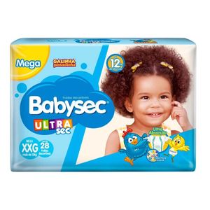 Fralda Babysec Ultra Mega Tamanho XXG c/ 28 un