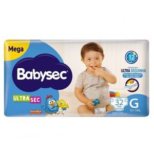 Fralda Babysec Premium Tamanho G c/ 32 un