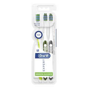 ORAL-B ESCOVA DENTAL EXPERT GENGIVA ALCANCE x 3