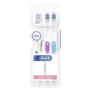 ORAL-B ESCOVA DENTAL EXPERT GENGIVA SENSI x 3