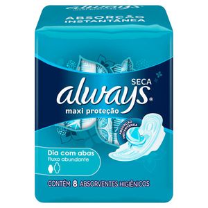 ALWAYS ABSORVENTE NORMAL SECA COM ABAS x 8
