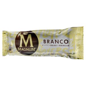 Sorvete Baunilha Com Chocolate Branco Magnum Pacote 78G