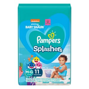 PAMPERS FRALDA SPLASHERS TAMANHO MG x 11