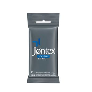 JONTEX SACHE PRESERVATIVO LUBRIFICADO SENSITIVE x 6