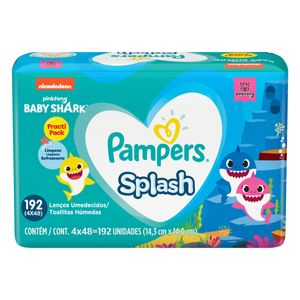 PAMPERS LENCO UMEDECIDO SPLASH BABY SHARK x 192
