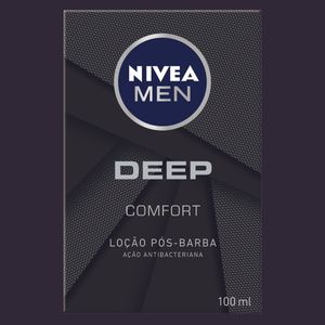 NIVEA MEN LOCAO POS BARBA DEEP BLACK COMFORT 100 ML x 1