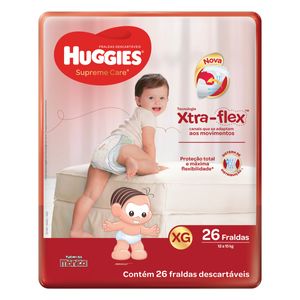 HUGGIES SUPRE CARE FRALDA MEGA XG x 26