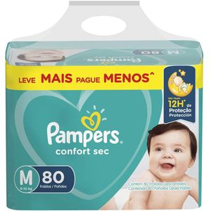 PAMPERS FRALDA CONFORT SEC GIGA M x 80