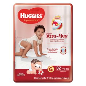 HUGGIES SUPRE CARE FRALDA MEGA G x 32