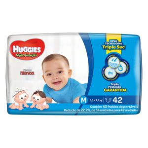 HUGGIES FRALDA TRIPLE SEC TAMANHO M x 42