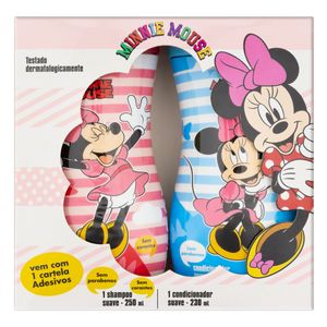 NUTRIEX KIT MINNIE MOUSE SUAVE SHAMPOO 250ML + CONDICIONADOR 230ML + 1 CARTELA ADESI 480 ML x 1