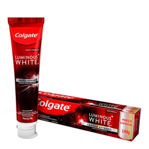 COLGATE LUMINOUS W CREME DENTAL CARVAO ATIVADO 140 G x 1