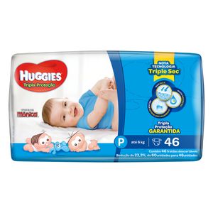 HUGGIES FRALDA DESCARTAVEL TRIPLA PROTECAO MEGA P x 46
