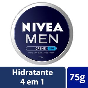 NIVEA MEN CREME 4 EM 1 ROSTO POS BARBA MAOS E CORPO 75 G x 1